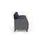 Lesro Siena Lounge Reception 3 Seat Tandem Seating, Black, MD Ink Back, MD Ink Seat, RS Echo Arm Panels SN3103 - alternate 2